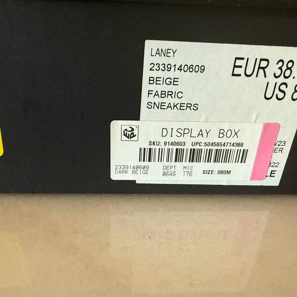 Kurt Geiger Beige and Dark Beige Sneakers Box - Picture 3 of 12